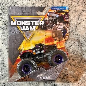 Monster Jam Wild Side Toy Truck - Black and Purple